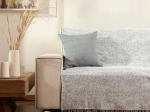 Borea Ριχτάρι Βαμβακερό Πολυθρόνας Forest 180 x 180 cm Μπλε