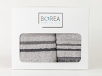 Borea Πετσέτες Σετ 3ΤΜΧ Jill 70 x 140 / 50 x 90 / 30 x 50 cm Ανθρακί