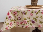Borea Τραπεζομάντηλο Rosebud 140 x 220 cm Μπεζ-Λιλά