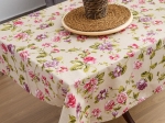 Borea Τραπεζομάντηλο Rosebud 140 x 220 cm Μπεζ-Λιλά