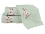 Borea Πετσέτες Σετ 3ΤΜΧ Cherry Blossom 70 x 140 / 50 x 90 / 30 x 50 cm Εκρού