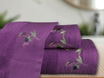 Borea Πετσέτες Σετ 3ΤΜΧ Sweet Pea 70 x 140 / 50 x 90 / 30 x 50 cm Εκρού