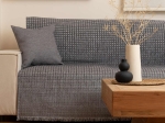 Borea Ριχτάρι Σενίλ Πολυθρόνας Solana 180 x 180 cm Εκρού
