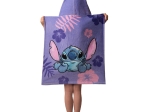 Borea Παιδικό Πόντσο Βαμβακερό Βελούδινο Stitch 320gsm 50 x 115 cm Ροζ