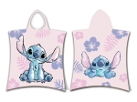 Borea Παιδικό Πόντσο Βαμβακερό Βελούδινο Stitch 320gsm 50 x 115 cm Ροζ