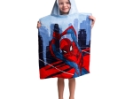 Borea Παιδικό Πόντσο Βαμβακερό Βελούδινο Spiderman 320gsm 50 x 115 cm Μπλε