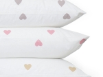 Borea Ζεύγος Μαξιλαροθήκες Mix & Match Hearts (2) 50 x 70 cm Μπεζ