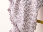 Borea Ριχτάρι Βαμβακερό Τριθέσιο Ikat 180 x 300 cm Μωβ
