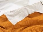 Borea Κουβερλί Premium Υπέρδιπλο 220 x 240 cm Λαδί-Βεραμάν