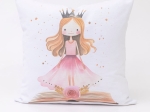 Borea Μαξιλάρι Διακοσμητικό Printed Princesa 45 x 45 cm Λευκό