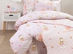 Borea Κουβερλί Σετ Princesa Μονό 160 x 220 cm + 50 x 70 cm Ροζέ