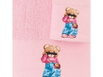 Borea Πετσέτες Σετ 2ΤΜΧ Teddy Girl 70 x 120 / 30 x 50 cm Ροζ