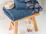 Borea Πετσέτες Σετ 3ΤΜΧ Azzura 70 x 140 / 50 x 90 / 30 x 50 cm Μουσταρδί
