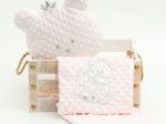 Borea Κουβέρτα Αγκαλιάς Angel Bear 75 x 100 cm Γαλάζιο