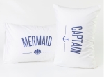 Borea Ζεύγος Μαξιλαροθήκες Captain&Mermaid (2) 50 x 70 cm Λευκό