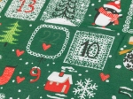 Borea Σεντόνι Σετ 2ΤΜΧ Χριστουγεννιάτικο Calendar Μονό 160 x 240 cm + 50 x 70 cm Πράσινο