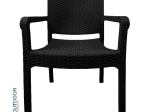 Bonsai Home Πολυθρόνα Rattan PP 58x55x87εκ Μαύρο