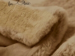 Bonsai Home Κουβέρτα Γούνινη/Βελούδινη Super Soft Μονή 160×220 – Luxury Rabbit Fur Μπεζ