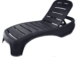 Bonsai Home Ξαπλώστρα PP Θαλάσσης Στοιβαζόμενη 200x65x35 Λευκό