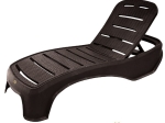 Bonsai Home Ξαπλώστρα PP Θαλάσσης Στοιβαζόμενη 200x65x35 Λευκό