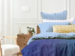Ariete Casa Σετ Παπλωματοθήκη Βαμβακοσατέν 250 TC King Size 240×260 – Lux Home Baby Blue/Γαλάζιο/Μπλε Μαρίν