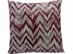 Vekrakis Μαξιλάρι Φιγούρας με Γέμιση 45×45εκ Polycotton Zig Zag  Μπορντό