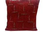 Vekrakis Μαξιλάρι Φιγούρας με Γέμιση 45×45εκ Polycotton Zig Zag  Μπορντό