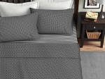 Ariete Casa Σετ Σεντόνια Υπέρδιπλο 220×240 - Zig Zag Ανθρακί