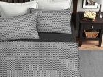 Ariete Casa Σετ Σεντόνια Υπέρδιπλο 220×240 - Zig Zag Ανθρακί