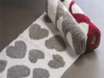 Amo la Casa Πατάκι Μπάνιου Σχ.Heart Bath 50Χ80 cm Λευκό