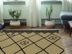 Beauty Home Χαλί ψάθα με κρόσια Sol Art 9757 Μπεζ 160x230