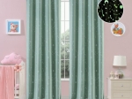 Beauty Home Κουρτίνα φωσφορίζουσα με 8 κρίκους Art 6140 140x260 Μέντα