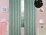 Beauty Home Κουρτίνα φωσφορίζουσα με τρέσα Art 6141 140x270 Μέντα