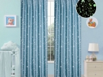 Beauty Home Κουρτίνα φωσφορίζουσα με τρέσα Art 6141 140x270 Σιέλ