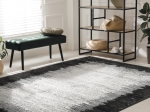 Χαλί Prestige Art 9321 200x290 Grey Black - Γκρι Μαύρο   Beauty Home