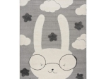 Beauty Home Χαλί Loop Art 9557 133x190 Grey White Γκρι Λευκό