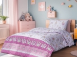 Beauty Home Σετ σεντόνια μονά Mirabelle Art 6233 170x260 Λιλά