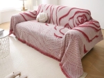 Beauty Home Ριχτάρια σετ 3τμχ Art 8611 (180x160 + 180x250 + 180x300) Κόκκινο