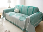 Beauty Home Ριχτάρια σετ 3τμχ Art 8618 (180x160 + 180x250 + 180x300) Πράσινο