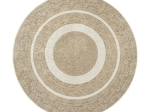 Ροτόντα 90x90 Jute Art 9131 Μπεζ,Λευκό   Beauty Home