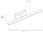 ΦΩΤΙΣΤΙΚΟ ΤΟΙΧΟΥ EUROLAMP 145-21500 LED 10W 3000K  ΝΙΚΕΛ 