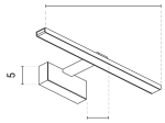 ΦΩΤΙΣΤΙΚΟ ΤΟΙΧΟΥ EUROLAMP 145-21502 LED 9W 3000K  ΛΕΥΚΟ
