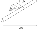 ΦΩΤΙΣΤΙΚΟ ΓΙΑ ΕΠΙΠΛΟ ΜΠΑΝΙΟΥ  LED 6W 3000K  IP44 ΝΙΚΕΛ EUROLAMP