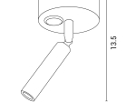 ΣΠΟΤ ΕΞΩΤΕΡΙΚΟ ΚΙΝΗΤΟ ARISTON 2 3W LED 3000K ΜΑΥΡΟ EUROLAMP 145-25210