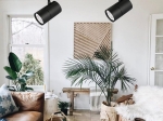 ΣΠΟΤ ΡΑΓΑΣ 2 ΓΡΑΜΜΩΝ GU10 Φ60x100mm ΜΑΥΡΟ EUROLAMP 145-55063