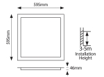 ΦΩΤΙΣΤΙΚΟ BACKLIΤ UGR19 60X60 48W 3000Κ 220-240V ΛΕΥΚΟ | EUROLAMP
