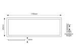 ΦΩΤΙΣΤΙΚΟ PANEL LED 120X30 40W 6500Κ ΛΕΥΚΟ PLUS | EUROLAMP