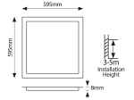 ΦΩΤΙΣΤΙΚΟ PANEL LED 60X60 40W 6500Κ UGR<19 ΛΕΥΚΟ PLUS | EUROLAMP