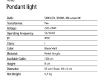 ΚΡΕΜΑΣΤΟ ΦΩΤΙΣΤΙΚΟ ΟΡΟΦΗΣ LED ΜΑΥΡΟ ΜΑΤ 56W 1618 | ZAMBELIS LIGHTS
