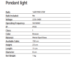 ΚΡΕΜΑΣΤΟ ΦΩΤΙΣΤΙΚΟ ΟΡΟΦΗΣ ΜΠΡΟΝΖΕ G9 18143 | ZAMBELIS LIGHTS